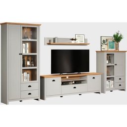 Home affaire TV-Wand Herzwill, (Spar-Set, 4-St), Set aus 4 Teilen, Breite: 427 cm, max. TV-Größe: 65 Zoll
