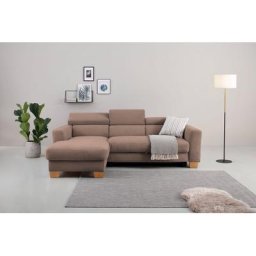 Home affaire Ecksofa, Polsterung für bis zu 140 kg pro Sitzfläche, incl. Kopfteilverstellung