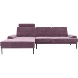 GALLERY M branded by Musterring Ecksofa Viola, mit Sitztiefenverstellung, mit Metallfüßen, inklusive Kopfstütze
