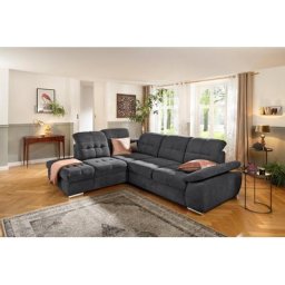 Home affaire Ecksofa Lotus, mit Sitztiefenverstellung, in 3 Bezugsarten und vielen Varianten