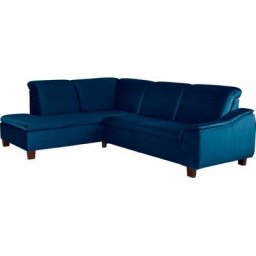 Max Winzer® Ecksofa Alessio, mit abgerundeter Rückenlehne, Ottomane wahlweise links oder rechts