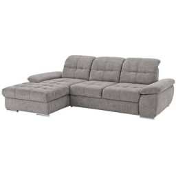 Home affaire Ecksofa Lotus, mit Recamierenabschluss, Sitztiefenverstellung, in 3 Bezugsarten