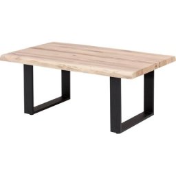 Home affaire Couchtisch Tristan, aus Massivholz Eiche mit Baumkante