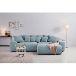 Home affaire Ecksofa Riveo Luxus, Polsterung für bis zu 140 kg pro Sitzfläche, auch mit Cord-Bezug