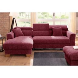 Home affaire Ecksofa, Polsterung für bis zu 140 kg pro Sitzfläche, incl. Kopfteilverstellung