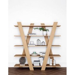 TemaHome Regal Wind, in 4 Farbvarianten erhältlich, besondere Rück-und Front Optik