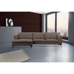 Places of Style Ecksofa Nixon, auch in Samtvelours, inkl. Rückenkissen