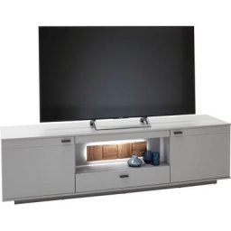 MCA furniture Wohnwand Zadar, (3-St), moderne Wohnwandkombination in Arktis Grau, wahlweise mit Beleuchtung