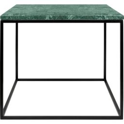 TemaHome Couchtisch Gleam, mit Mamorplatte und schwarzem Metallgestell, Breite 50 cm
