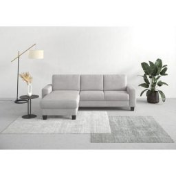 Home affaire Ecksofa Summer, mit Recamiere, mit oder ohne Bettfunktion und Bettkasten, Cord-Bezug