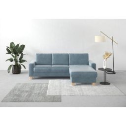 Home affaire Ecksofa Summer, mit Recamiere, mit oder ohne Bettfunktion und Bettkasten, Cord-Bezug