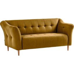 exxpo - sofa fashion 3-Sitzer, mit Holzfüßen, frei im Raum stellbar