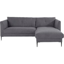 Leonique Ecksofa, extra hohe Füße aus Metall, auch für kleinere Räume geeignet