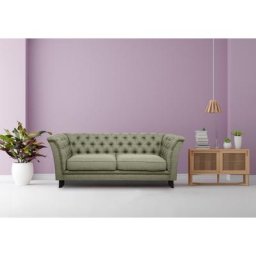 Leonique 2-Sitzer Lynelle, Chesterfield Design mit typischer Knopfheftung und Nietenbesatz