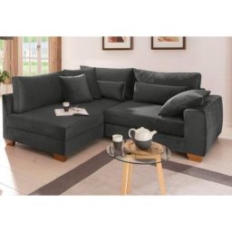 Home affaire Ecksofa Helena Luxus, bis zu 140 kg pro Sitzfläche, incl. 2 Nierenkissen und 3 Zierkissen