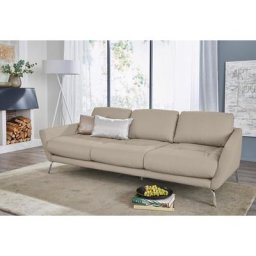 W.SCHILLIG Big-Sofa softy, mit dekorativer Heftung im Sitz, Füße Chrom glänzend