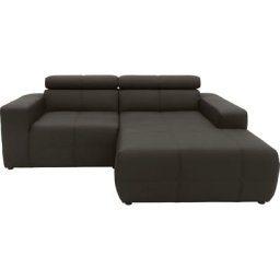 DOMO collection Ecksofa Brandon, Mit Kopfteilverstellung, auch in Leder