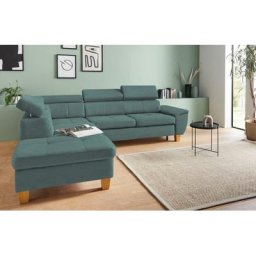 exxpo - sofa fashion Ecksofa, inklusive Kopfteilverstellung, wahlweise Bettfunktion und Bettkasten