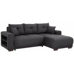 Home affaire Ecksofa Viborg, mit Regal in der Armlehne, wahlweise mit Bettfunktion