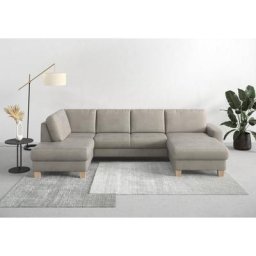 Home affaire Wohnlandschaft Summer, mit oder ohne Bettfunktion und Bettkasten, Cord-Bezug