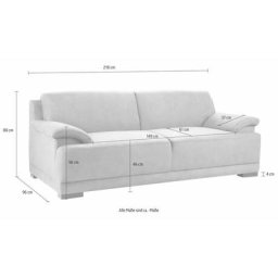 Home affaire 3-Sitzer Telos, mit Boxspring-Federung