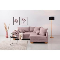 Home affaire Ecksofa Helena Luxus, bis zu 140 kg pro Sitzfläche, incl. 2 Nierenkissen und 3 Zierkissen