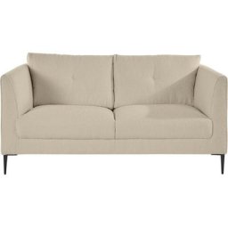 Leonique 2-Sitzer Venadour, zeitlose Optik, hohe Füße aus Metall, auch für kleinere Räume geeignet