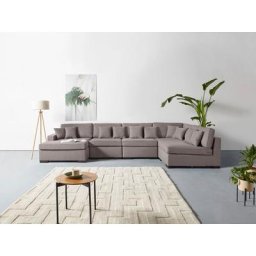 Guido Maria Kretschmer Home&Living Wohnlandschaft Skara, 5 Teile, Lounge-Sofa mit Federkernpolsterung, in vielen Bezugsvarianten