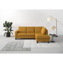Home affaire Ecksofa Summer, mit Ottomane, mit oder ohne Bettfunktion und Bettkasten, Cord-Bezug