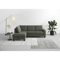 Home affaire Ecksofa Summer, mit Ottomane, mit oder ohne Bettfunktion und Bettkasten, Cord-Bezug