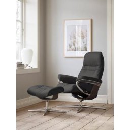 Stressless® Relaxsessel Sunrise, mit Cross Base, Größe S, M & L, Holzakzent Wenge