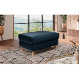 Home affaire Polsterhocker, Holzfuesse mit Metallteller