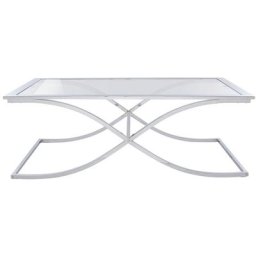 Guido Maria Kretschmer Home&Living Couchtisch Ballum, mit edlem Metallgestell und Glasplatte, Breite 120 cm
