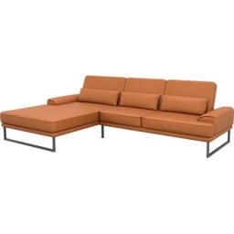 GALLERY M branded by Musterring Ecksofa Viola, mit Sitztiefenverstellung, mit Metallkufe, inklusive Nierenkissen