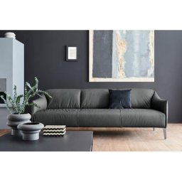 W.SCHILLIG 3-Sitzer sally, mit Metall-Winkelfüßen in Chrom glänzend, Breite 224 cm
