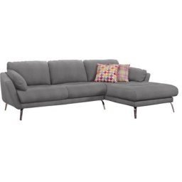 W.SCHILLIG Ecksofa softy, mit dekorativer Heftung im Sitz, Füße Chrom glänzend