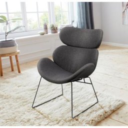 andas Loungesessel Chiara, in unterschiedlichen Bezugsqualitäten und Farbvarianten, Sitzhöhe 40cm