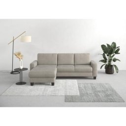 Home affaire Ecksofa Summer, mit Recamiere, mit oder ohne Bettfunktion und Bettkasten, Cord-Bezug