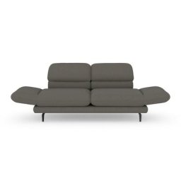 DOMO collection 2-Sitzer Padova, Armteilverstellung, wahlweise auch Rückenverstellung und Drehfunktion