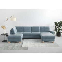 Home affaire Wohnlandschaft Summer, mit oder ohne Bettfunktion und Bettkasten, Cord-Bezug