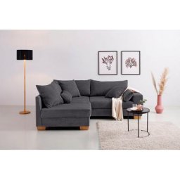 Home affaire Ecksofa Helena Luxus, bis zu 140 kg pro Sitzfläche, incl. 2 Nierenkissen und 3 Zierkissen