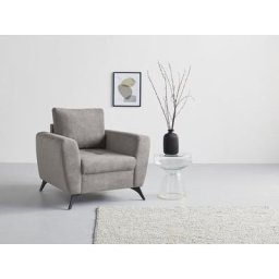 andas Sessel Lörby, auch mit Aqua clean-Bezug, feine Steppung im Sitzbereich, lose Kissen