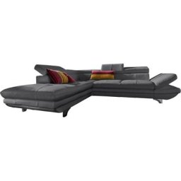 COTTA Polstergarnitur, (Set), Set: Ecksofa, Hocker, Kopfteilverstellung, wahlweise mit Bettfunktion