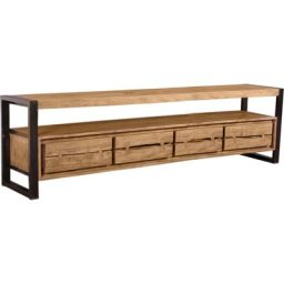 SIT Lowboard Live Edge, aus Akazienholz, mit markanten Baumkanten in der Front