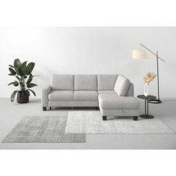 Home affaire Ecksofa Summer, mit Ottomane, mit oder ohne Bettfunktion und Bettkasten, Cord-Bezug