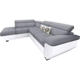 COTTA Polstergarnitur, (Set), Set: bestehend aus Ecksofa und Hocker, inklusive Kopfteilverstellung