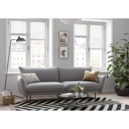 andas 3-Sitzer Stine, Besonderes Design durch Kissenoptik und Keder, by Morten Georgsen