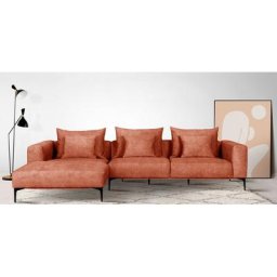 Guido Maria Kretschmer Home&Living Ecksofa BENTE, wahlweise Recamiere links oder rechts, mit schwarzen Metallfüßen