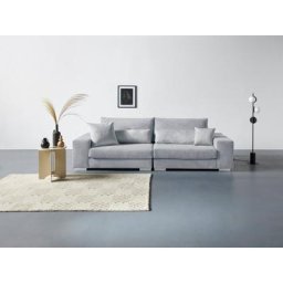 Places of Style Big-Sofa Vasco, Breite 277 cm, inkl. 6-teiliges Kissenset, in Cord