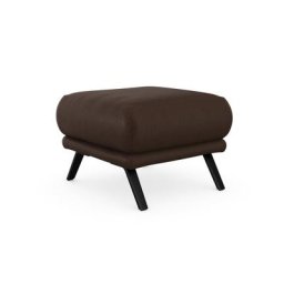 sit&more Polsterhocker Scandia, Mit schwarzen matten Metallfüßen